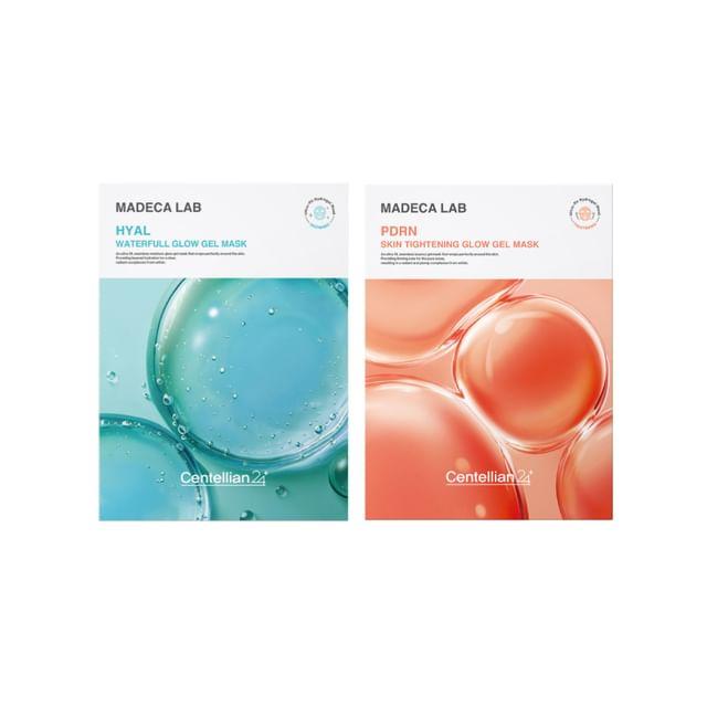 Centellian24 - Madeca Lab Glow Gel Mask Set 5 pcs - 2 Types Hyal Waterfull