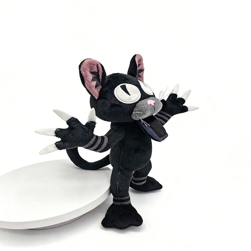 Neuankömmling: Schwarze Katze '99 Nächte im Wald' 99nights Plüschtier Niedliches Anime-Merchandise Perfekt für die Fan-Sammlung Geburtstag und Weihnachtsgeschenk