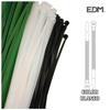 Stahovací páska - Plast - 300x4,8 mm - Sada 100 kusů - Bílá barva - Šířka 4 mm