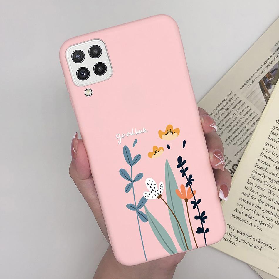 For Samsung Galaxy A22 4G 5G Case SM-A225F Love Heart Soft Silicon Phone Cover For SamsungA22 GalaxyA22 M22 A 22 4G 5G Fundas