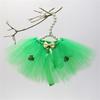 St. Patrick's Day Dog Ballet Skirt Lace Bow Headband Set