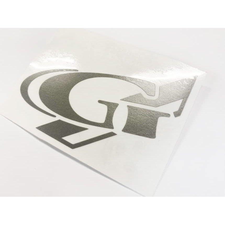 Grazio & Co. G Symbol Decal Sticker B W70 Silver Die-Cut Car Emblem