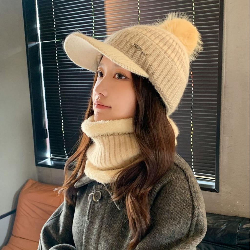 Fashion Cycling Cold Hat Knitted Wool Hat Cap Autumn and Winter Outdoor Thickened Warm Ear Protector