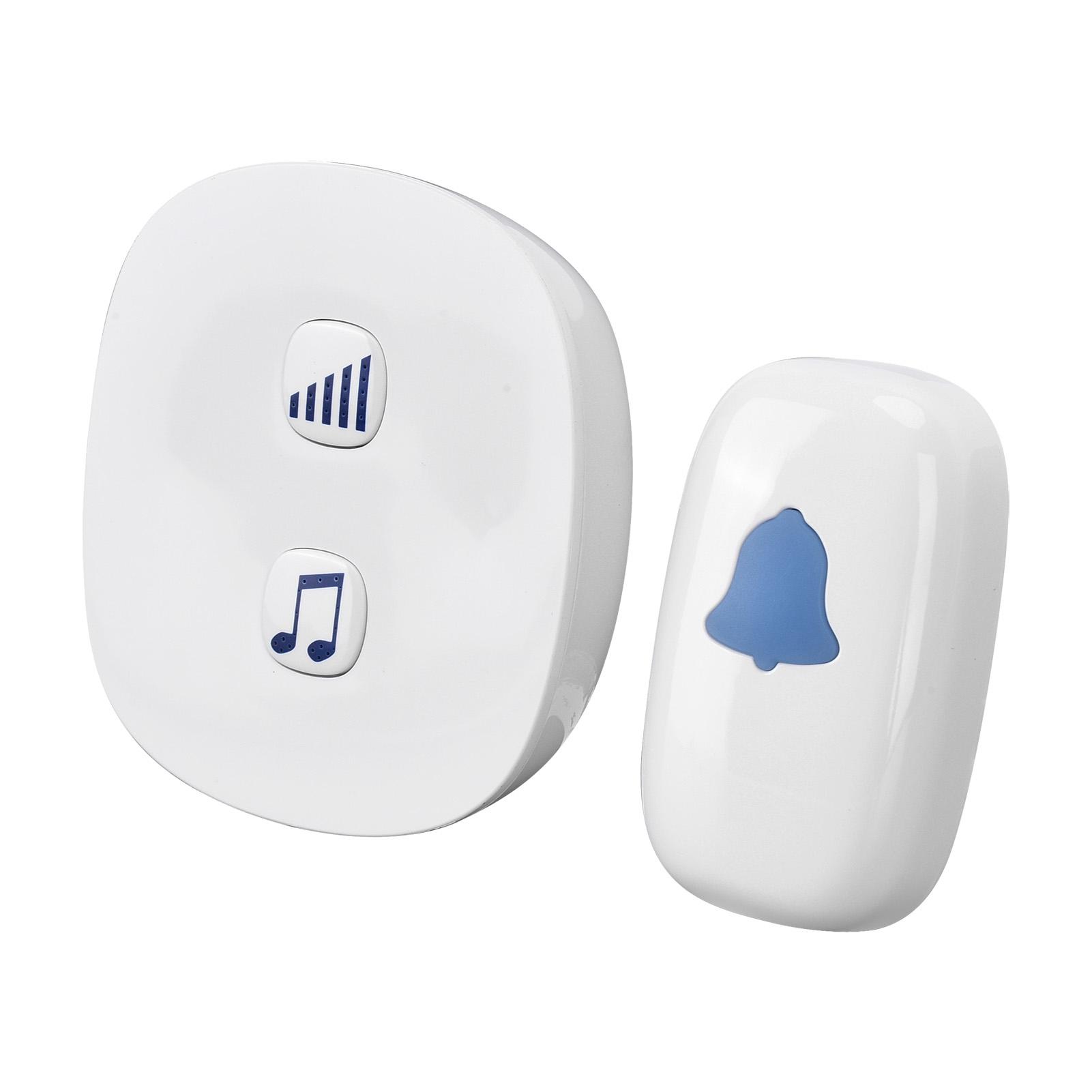 

100DB Wireless Doorbell Waterproof 38 Melody Adjustable Volume 100m Range for Household 90‑260VUS Plug