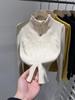 High-Quality Stand-Up Collar Slimming Double-Sided Fleece Warm Cardigan Jacket