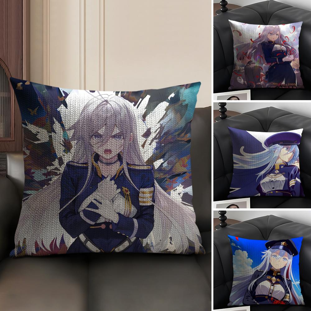 VVladilena MilizeE86 Anime Kissenbezug Natürliches Leinen Bio-Stoff Zweiseitiger Druck Sofa Heimdeko Geschenk Kissenhülle
