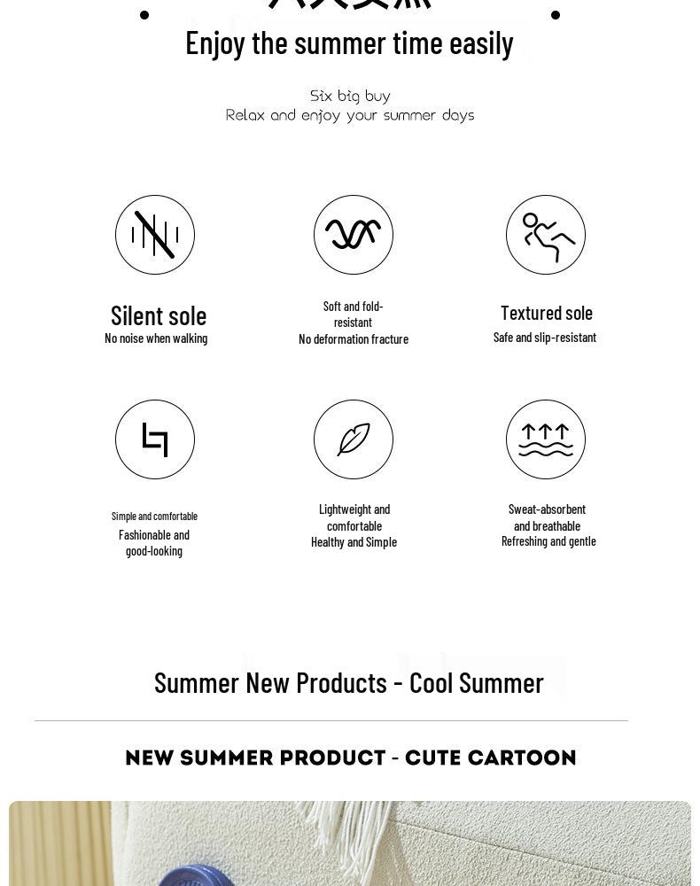 Non-Slip Summer Slippers for All Ages: Women's, Men's, Kids', and Seniors' Indoor/Outdoor Bath and Home Wear