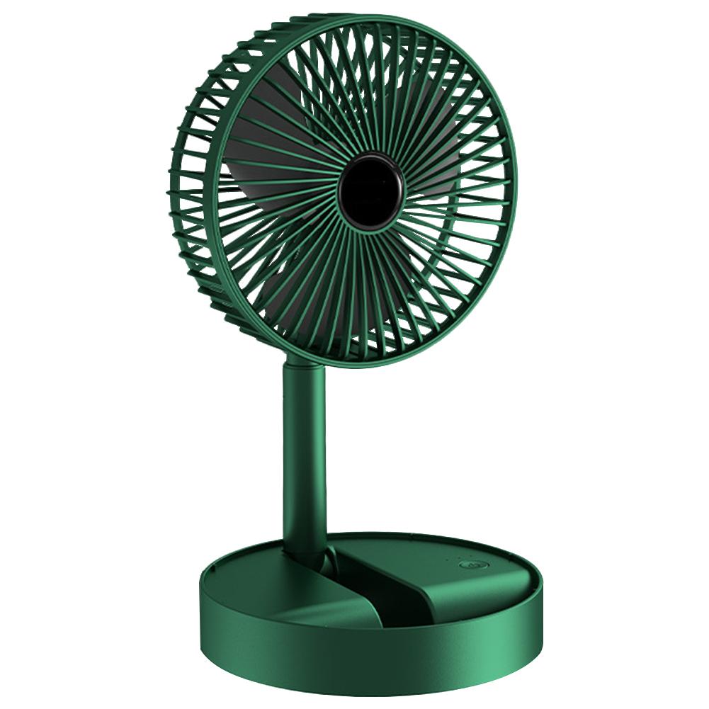 Stand Desk Fan, 6 Inch Folding Portable Telescopic Floor/USB with Rechargeable Battery,3 Speeds Super Quiet Adjustable Height