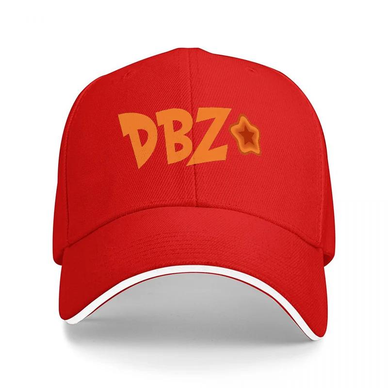 OBZ Star Logo Black Baseball Cap with Orange Embroidery and White Trim Design for Casual Wear and Outdoor Activities