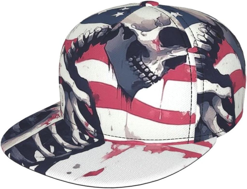 Romantic Pink Heart Patterned Snapback Cap Baseball Cap Men Women Cats Adjustable 3D Printed Snapback Flat Bill Hip Hop Hat