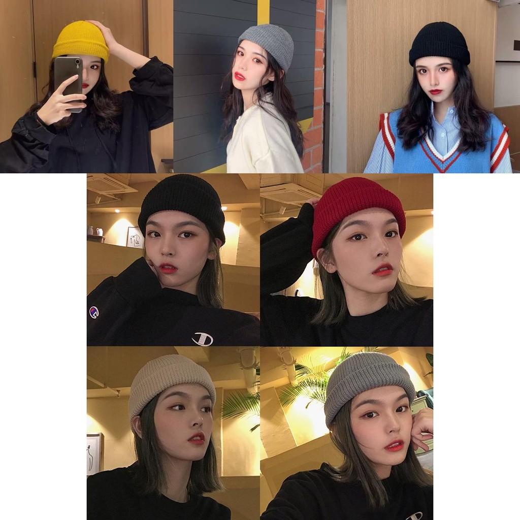 Fashionable Unisex Cotton Knit Beanie Winter Warmth Round Top Cap