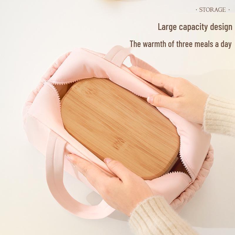 Insulated Portable Bento Lunch Bag for Office & Students