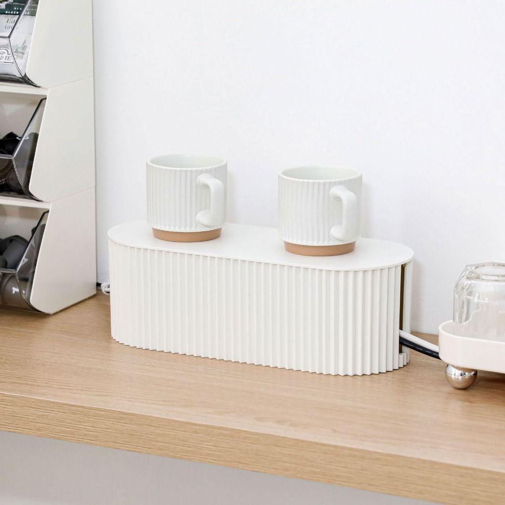 Portable Power Line Storage Case Plastic Wire Storage Box Data Line Socket Storage Box  Home