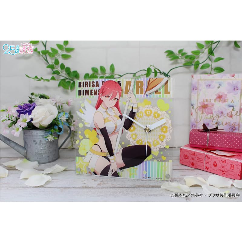 TV Anime "2.5-Dimensional Temptation" Ariel Original Acrylic Table Clock Angel Paratrooper Ver.
