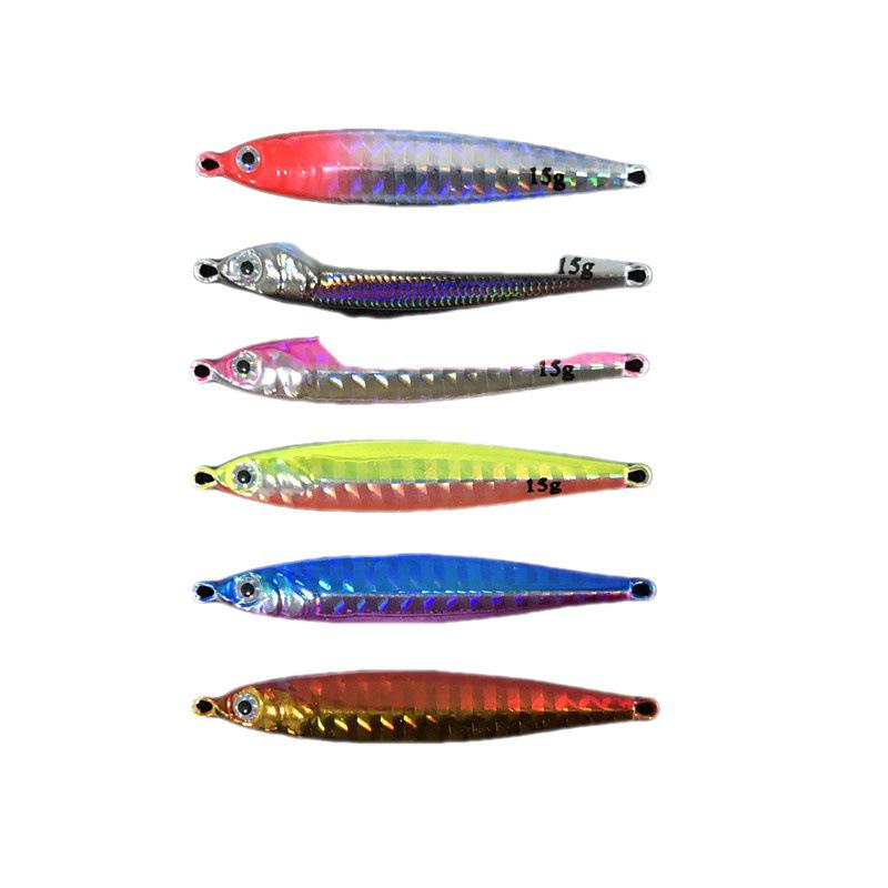 Wanya Japanese Style Imitation Fish Metal Lure Set: Small Iron Plate Hook & Lead Bait.