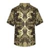 Men's Casual Short-Sleeved V-Neck Printed Front Pocket Top