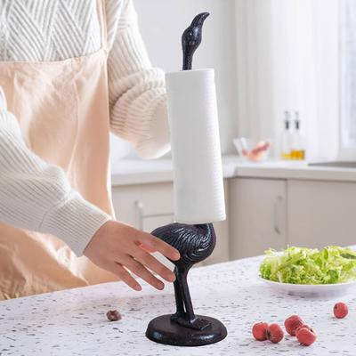 Paper Towel Stand with Stable Base Creative Animal Shaped Free Standing Tissue Holder Kitchen Decoration Modeling Crafts