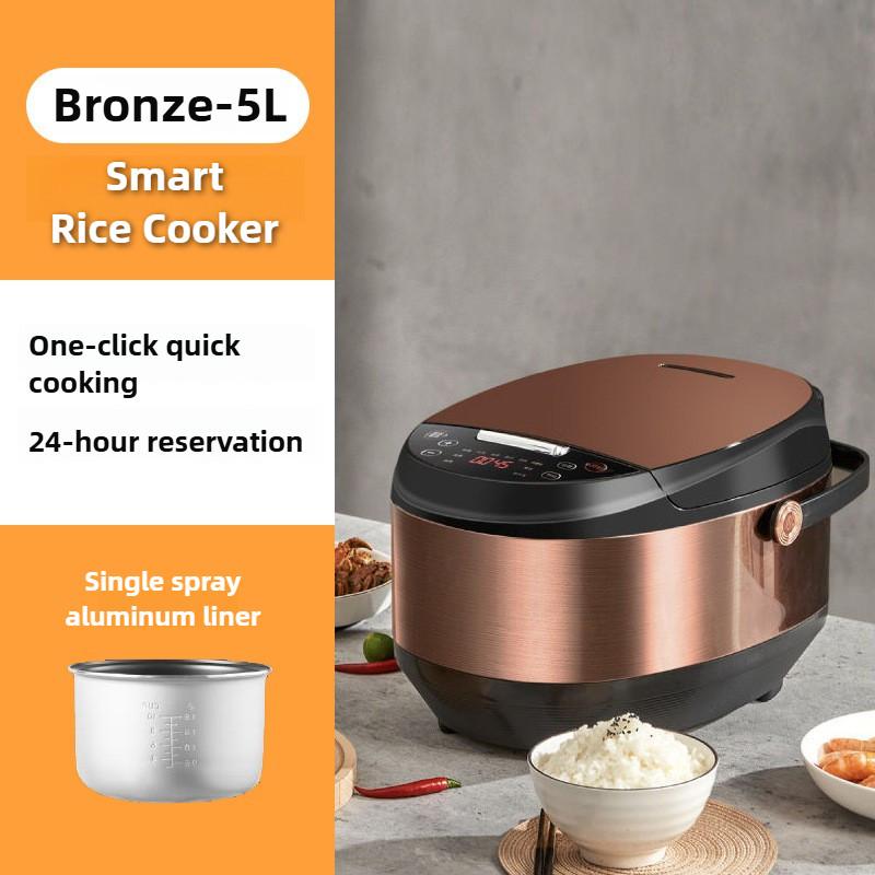 Pentola elettrica da cucina automatica di grande capacità da 5L, cuociriso multifunzionale per uso domestico, cuociriso intelligente