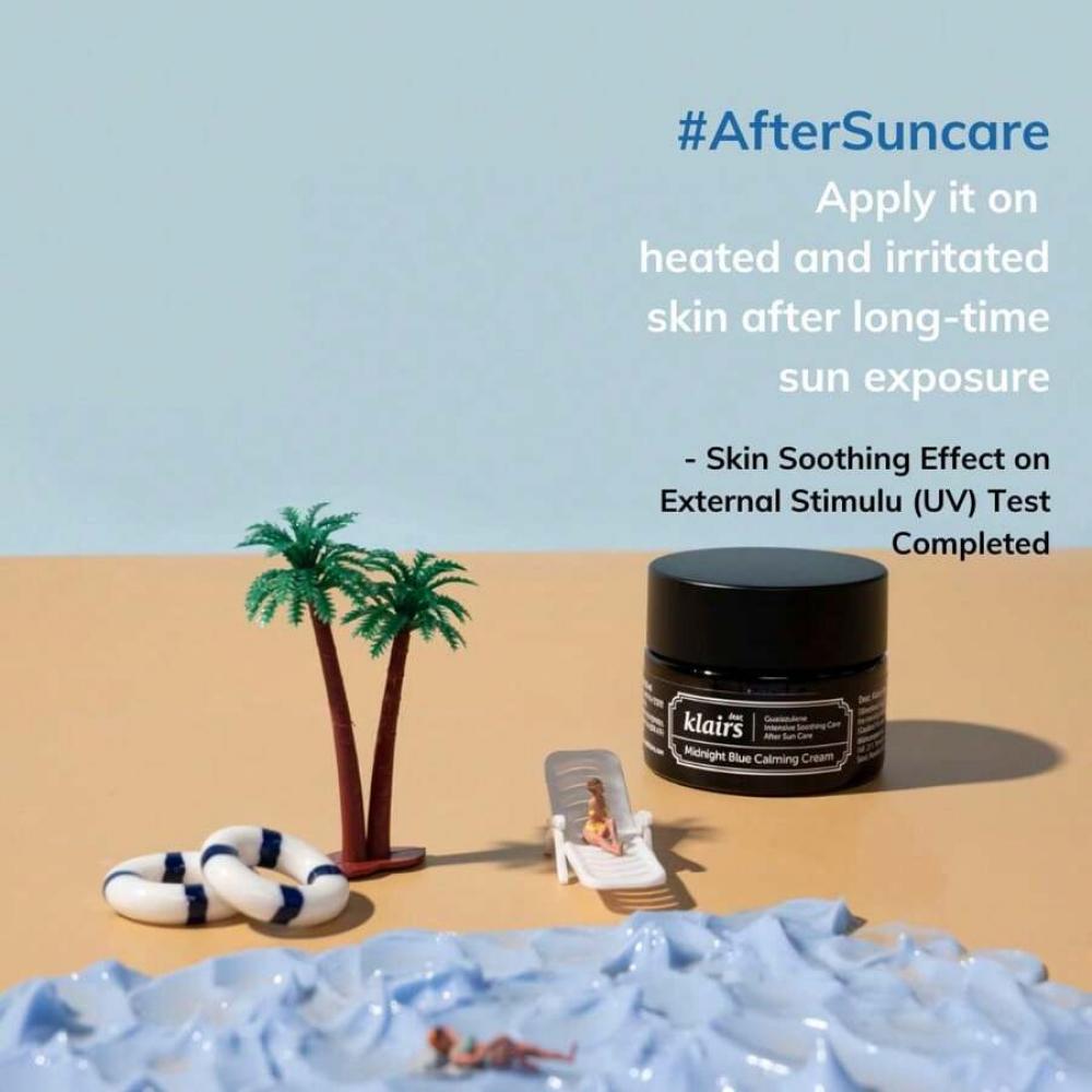 Dear, Klairs Midnight Blue Calming Cream 60g Soothing, Redness Relief Moisturizer, Hydrating, Fast Absorbing, Light Texture For Easy Use