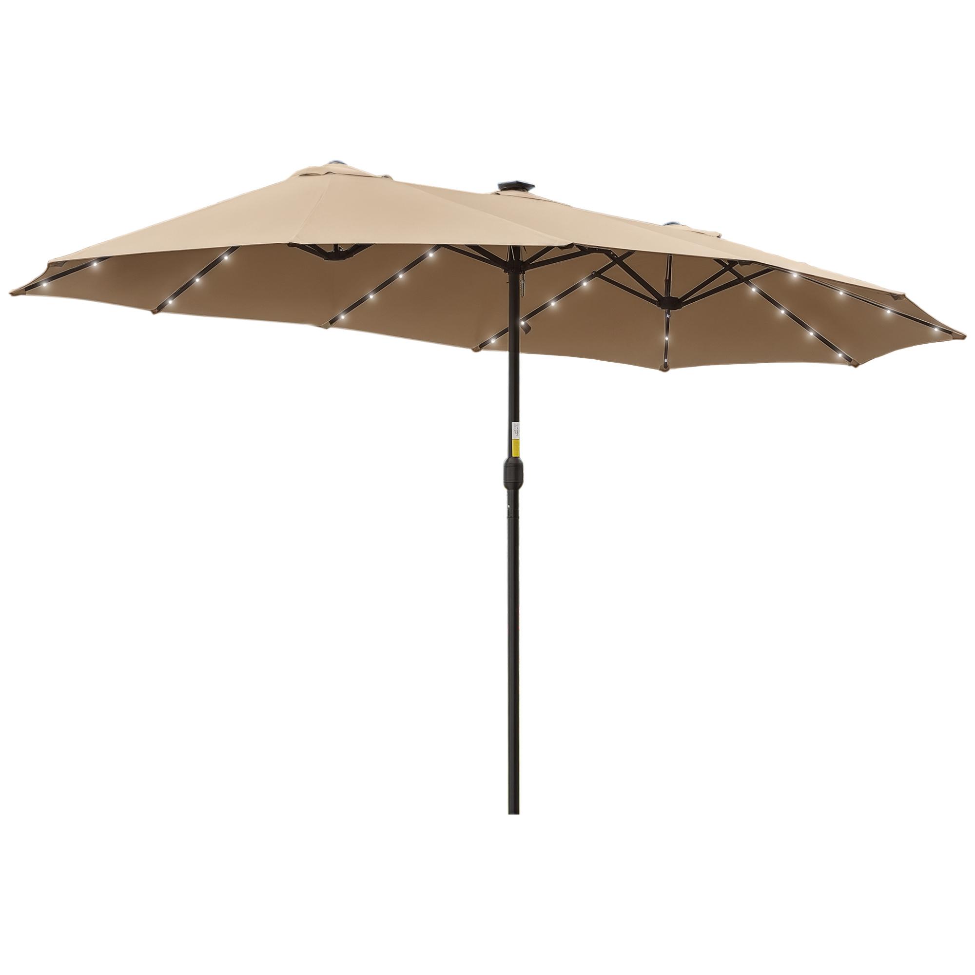 Double Parasol 450x265x240 cm with 48