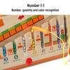 Montessori Wooden Magnetic Maze for Kids - Educational Bead Sorting & Number Color Board