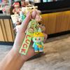 Tide Play Cross-dressing Keychain Cute Couple Schoolbag Pendant Catch Doll Locomotive Key Chain