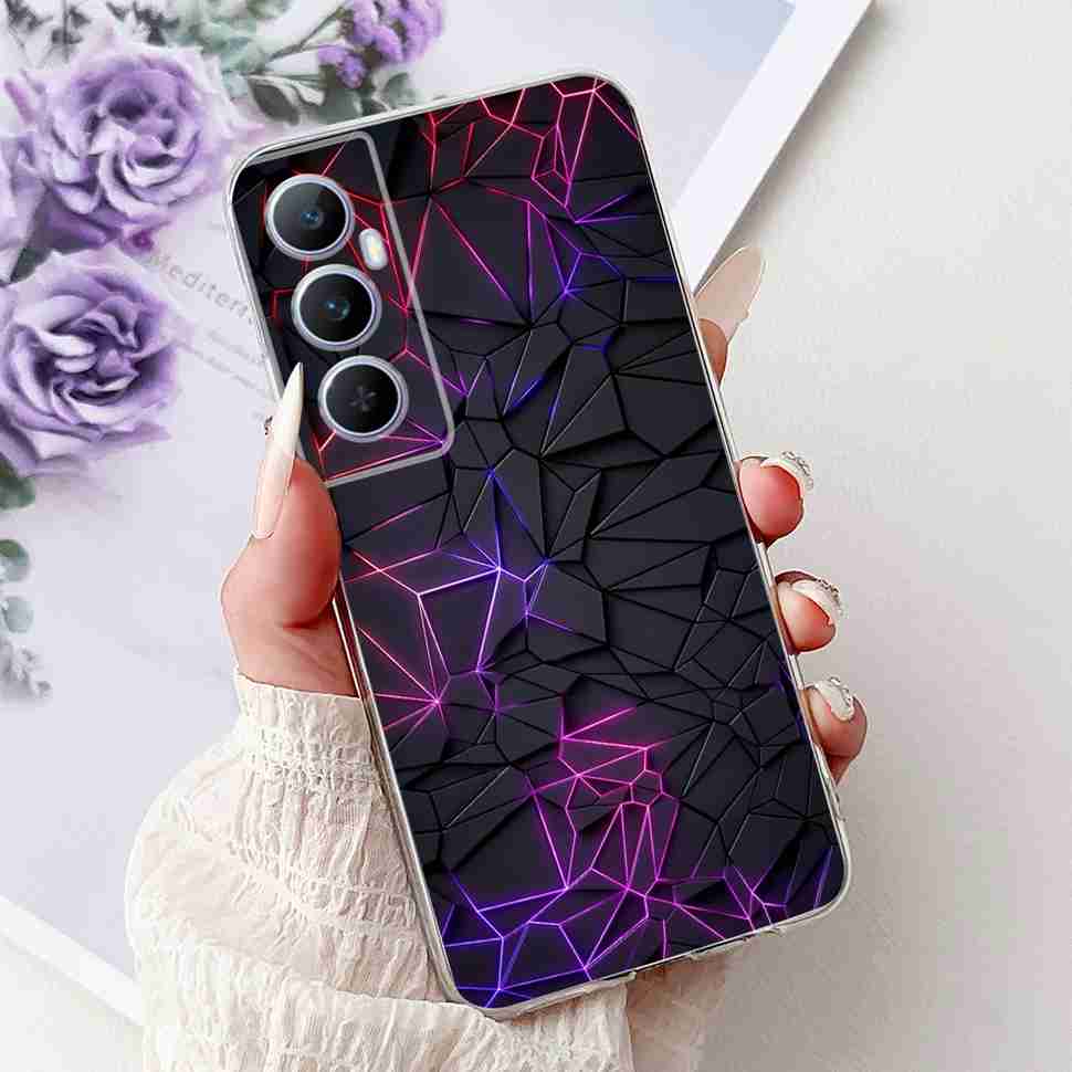 For Realme C65 Case Cute Cartoon Butterfly Cover Soft Silicone Phone Case Fundas For Realme C 65 C65 RealmeC65 4G Bumper