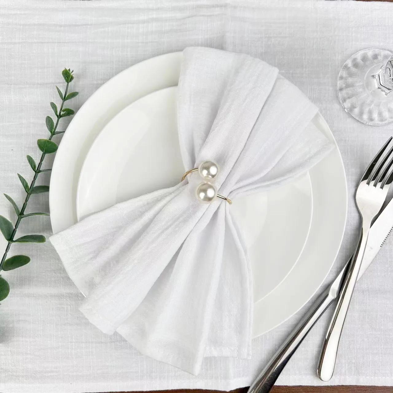 

Салфетки 24 шт., хлопковые мягкие салфетки для ужина, ткань 30x45 см, нежно-голубые салфетки в деревенском стиле для свадебной вечеринки, украшения пасхального стола