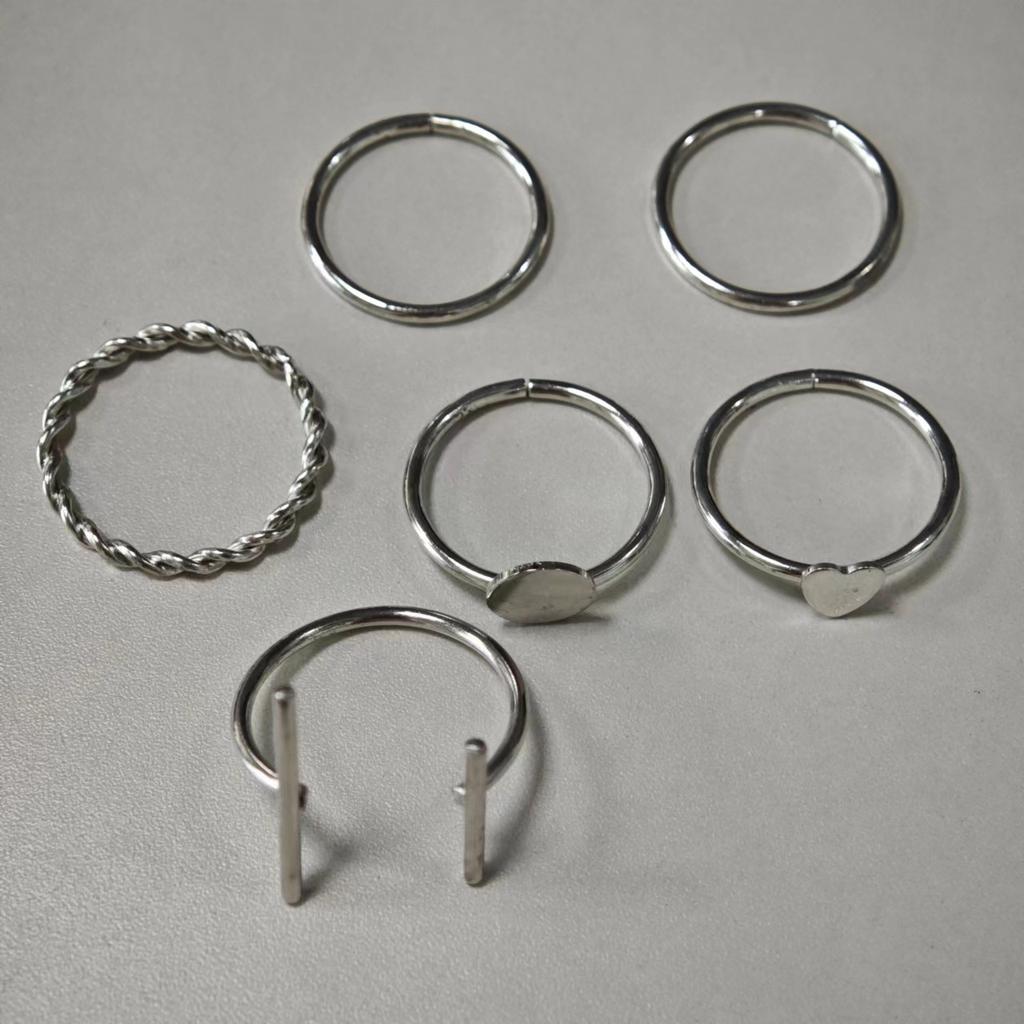 New ring Korean version geometric open ring simple temperament universal ring does not fade trendy jewelry