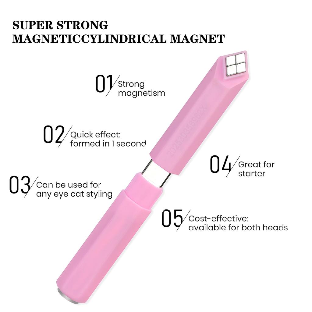 4 in 1 Strong Magnetic Multi-functional Nail Magnet Tool Pens for Cat Eye Effect 3D Four-leaf Clover Pattern for Salon DIY Manic