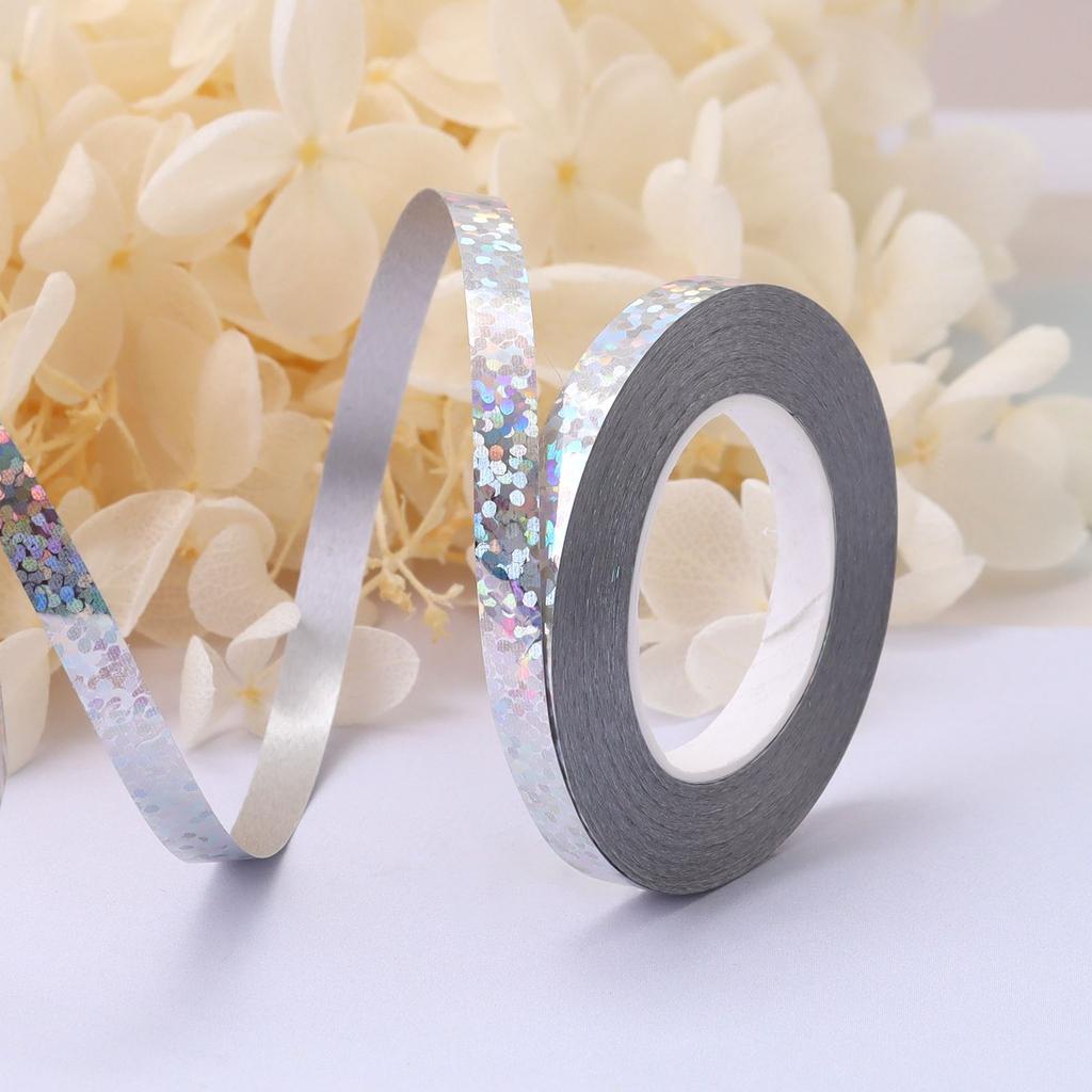 10Meter/Rolls 5mm Balloon Ribbon Party Birthday Wedding Accessorie Laser Balloon Chain Satin Ribbons Crafts DIY Party Decoration KTY