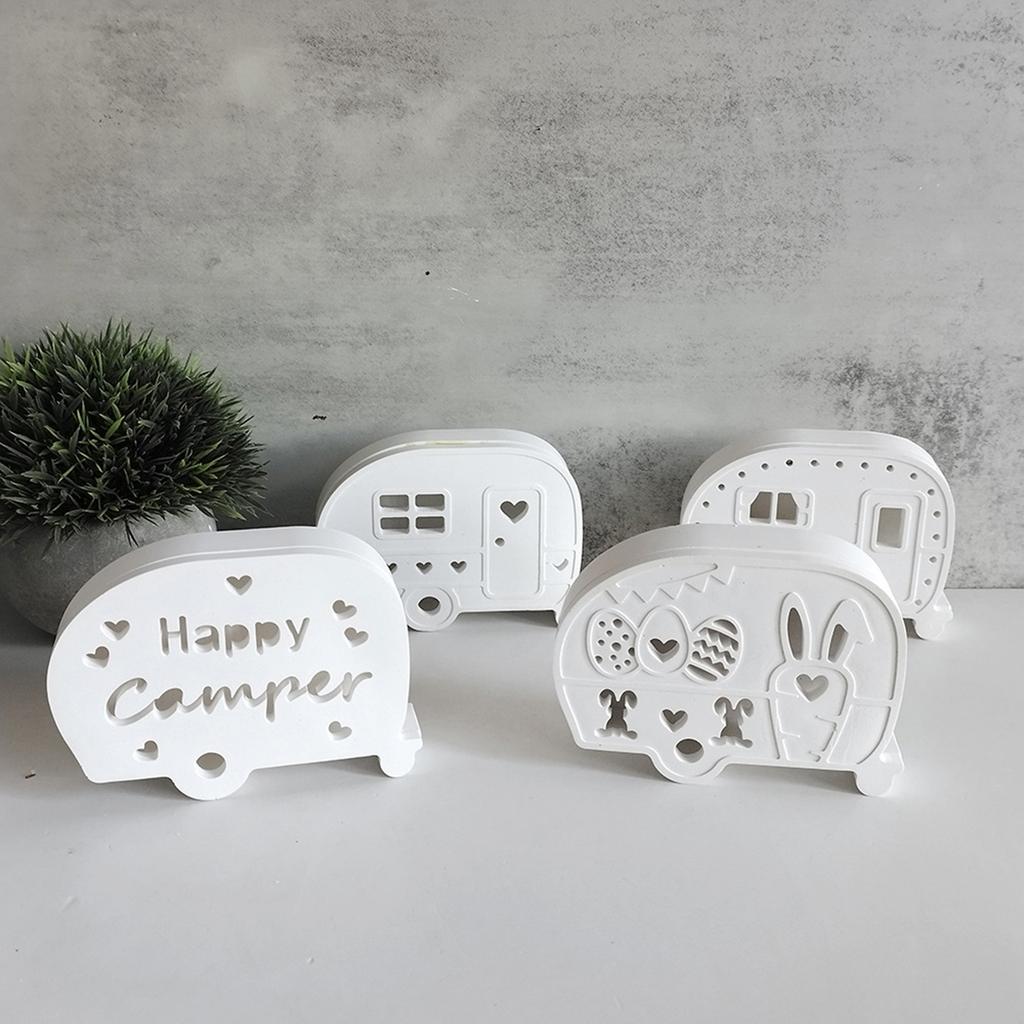 Robustní silikonová forma Malé panely autobusů Vzory Přenosná pro řemeslné potřeby a projekty dekorativního osvětlení Ornament