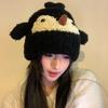 Winter Penguin Beanie For Women With Windproof Knit Material And Casual Style