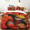 Child Duvet Cover Set Naruto Cartoon Quilt Cover Bedding Set Soft and Comfortable for Bedroom Gifts Queen King