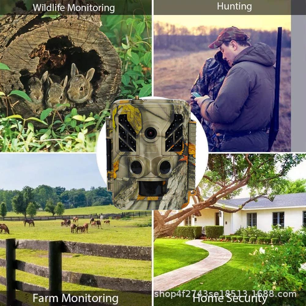 4G Infrarot Wildkamera - Wasserdicht, App-Verbindung, Echtzeit-Anzeige