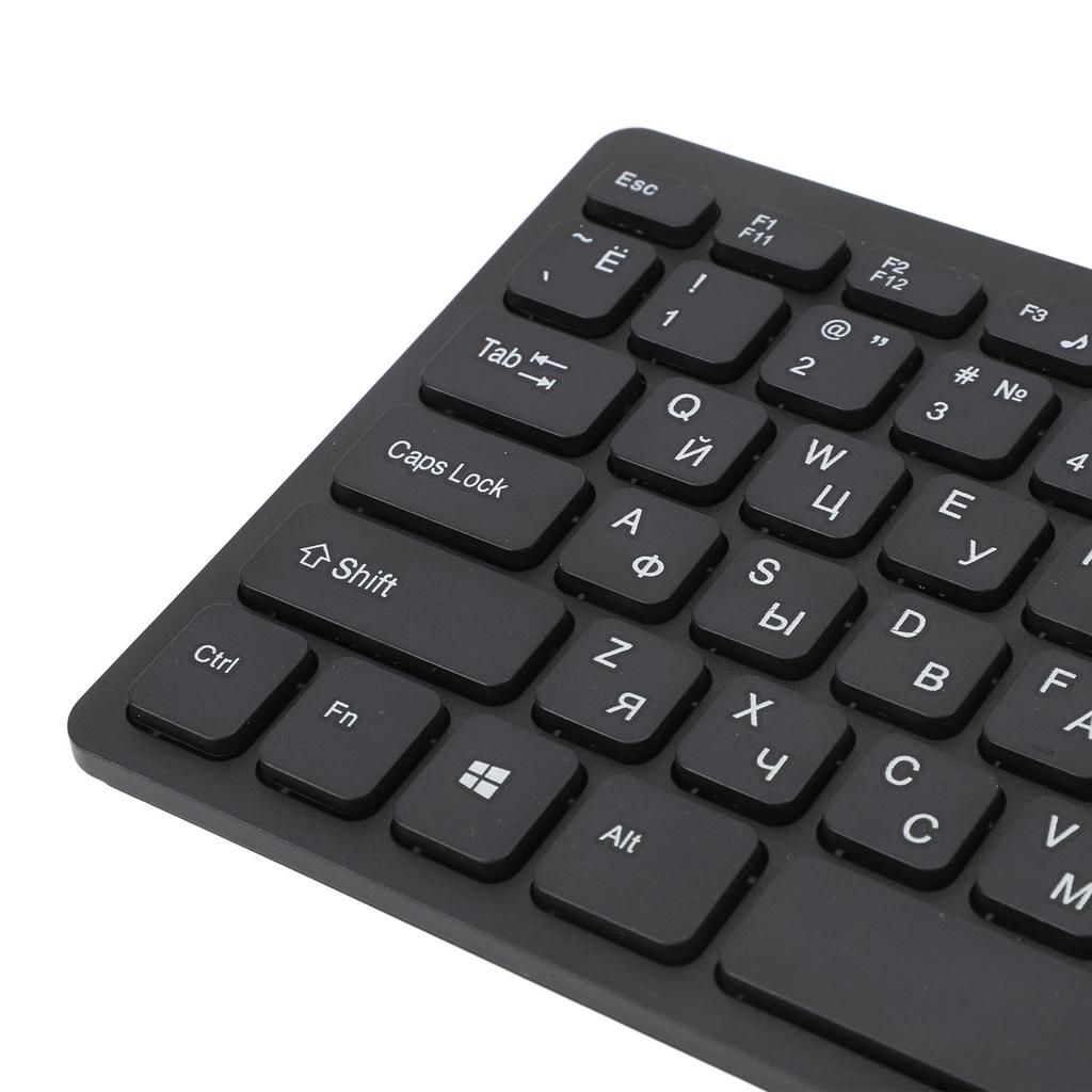 78 Key Ultra Slim Language Keyboard USB Wired Compact Keyboard with Ergonomic Button for Computer De