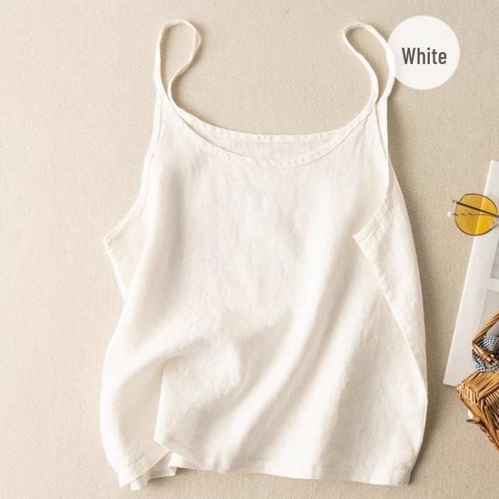 Southeast Asia Plus Size Cotton Linen Japanese Camisole