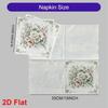 20pcs Disposable Napkins with Flower Pattern Print for Wedding,Parties,and Daily Use for Thanksgiving Fall Christmas Table Decoration