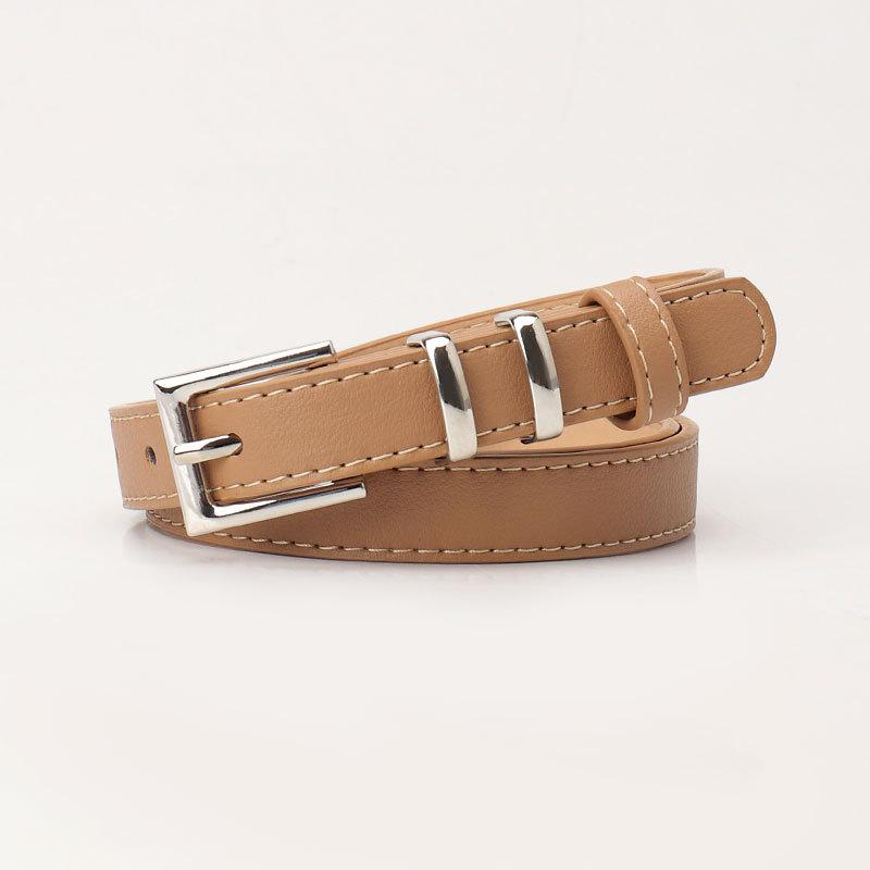 New Fashionable and Versatile Simple Pin Buckle Belt with Jeans Belt Casual and High-end Women's Belt