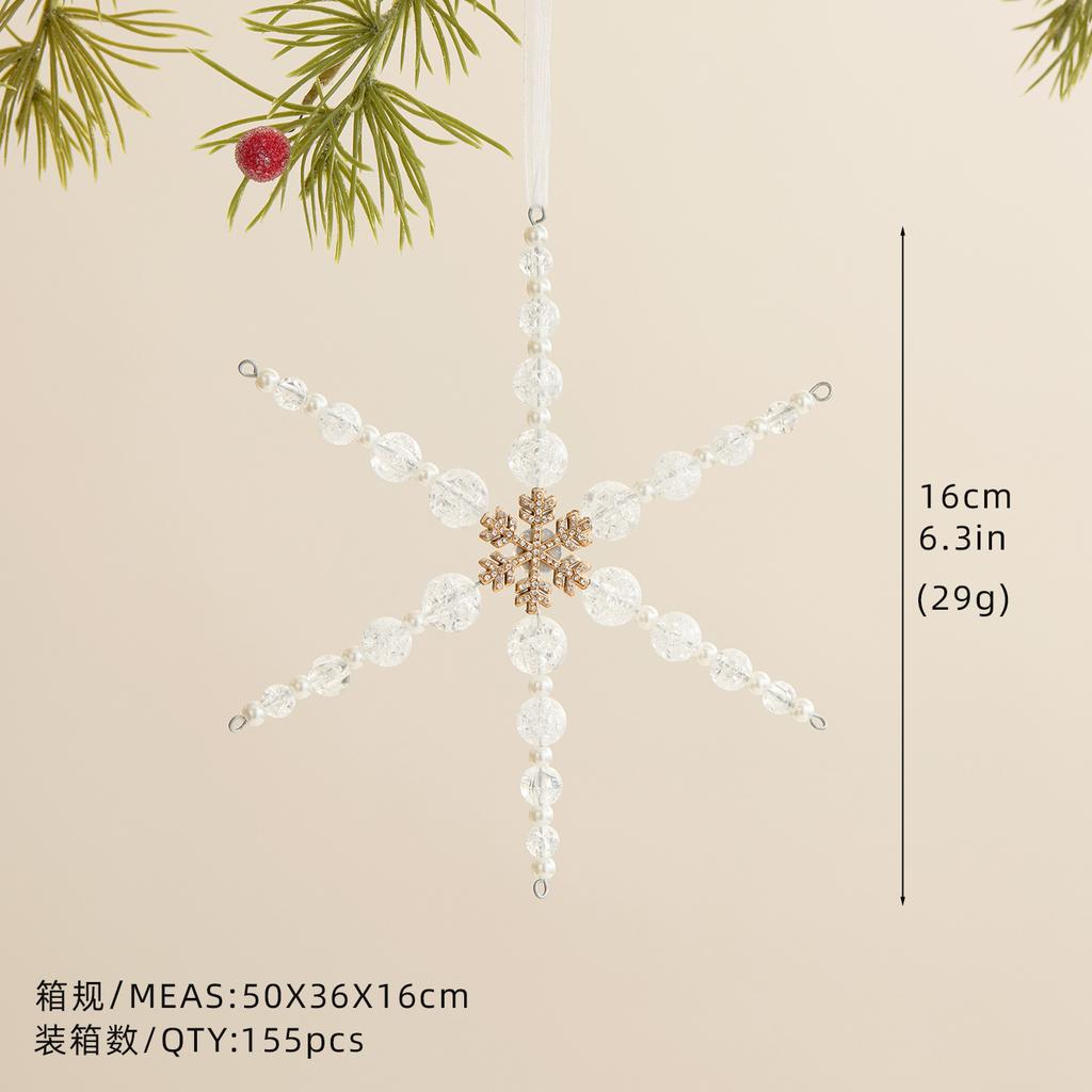 Metal Transparent Acrylic Christmas Ornament String Pendant for Tree Decoration, Festive Dress Hanging Decor with Crystal Effect