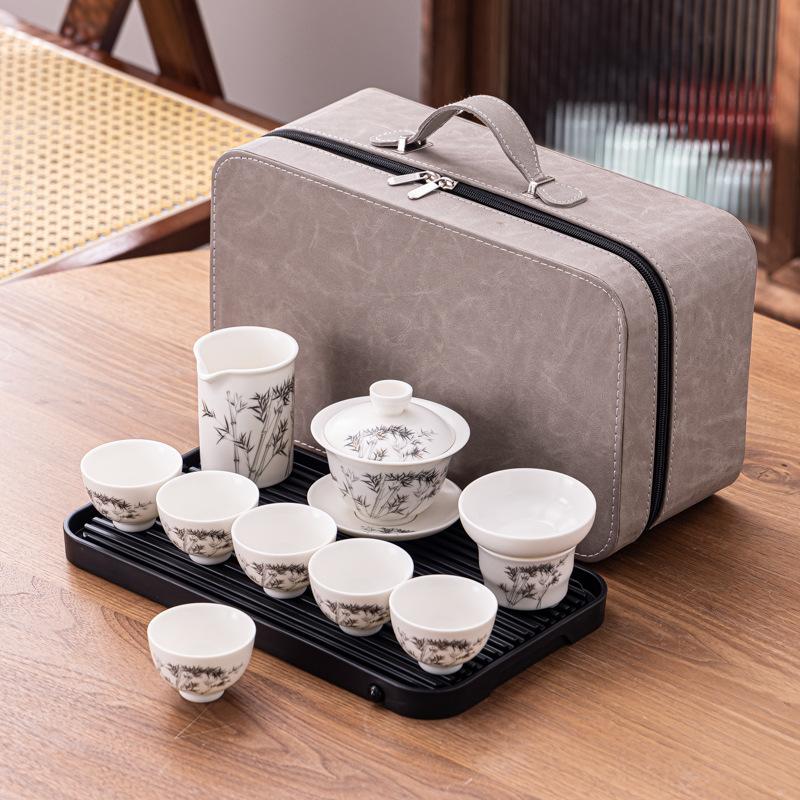 Ceramic Portable Travel Tea Set, Household Gift, Business Company To Send Customers High-end Gifts
