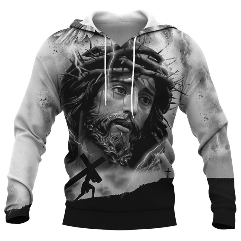 Jesus Amen Hoodie For Men Clothing Unisex 3D Christams God Bless You Printed New In Hoodies Women Harajuku Fashion Y2k Pullovers