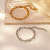 LT-MS-565B Stainless Steel Horseshoe Buckle Bracelet Unisex Fashion Oval Open Circle Bracelet Trendy