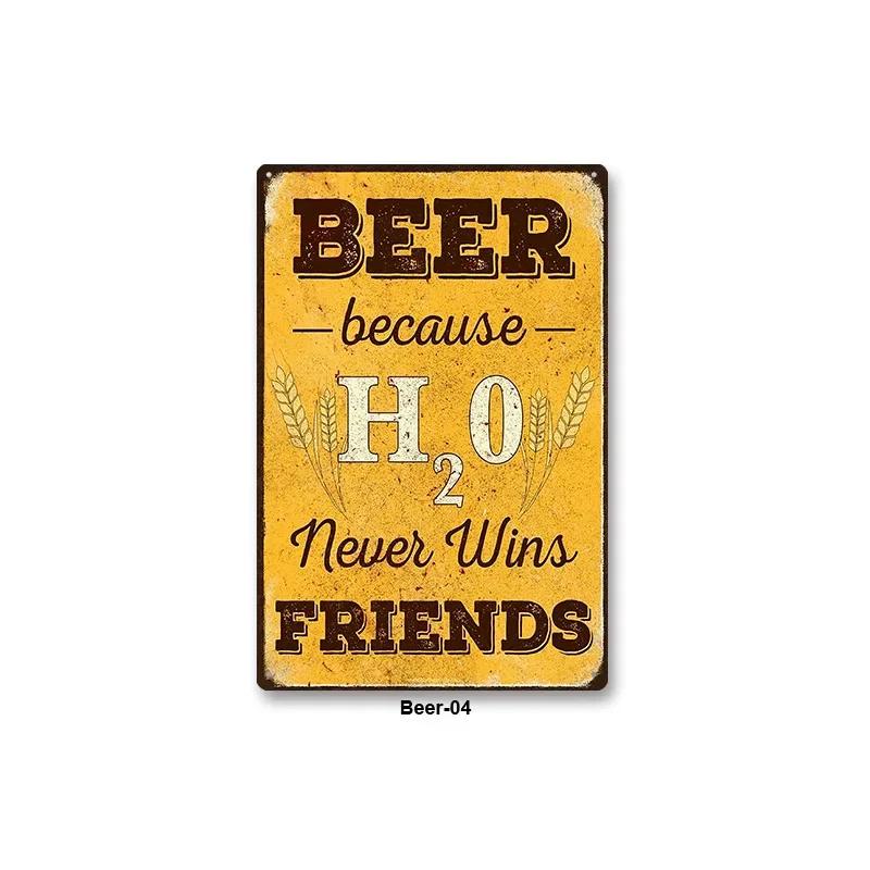 Metal Sign Bar Pub BBQ Shop Wall Painting Tin Sign Decor Beer Wine Alcohol Poster Vintage Tinplate Plaque Shabby Art Decorati