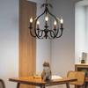 Industrial Retro Five-Head Iron Candle Chandeliers for Living Room, Dining Room  and Bar