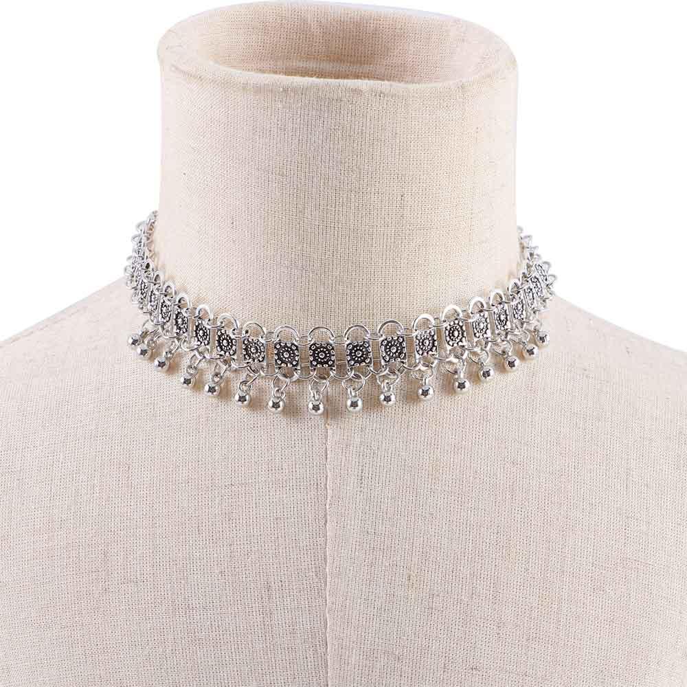 Punk Hippy Hot Fashion Choker Charm Statement Women Bib Jewelry Pendant Chain Necklace
