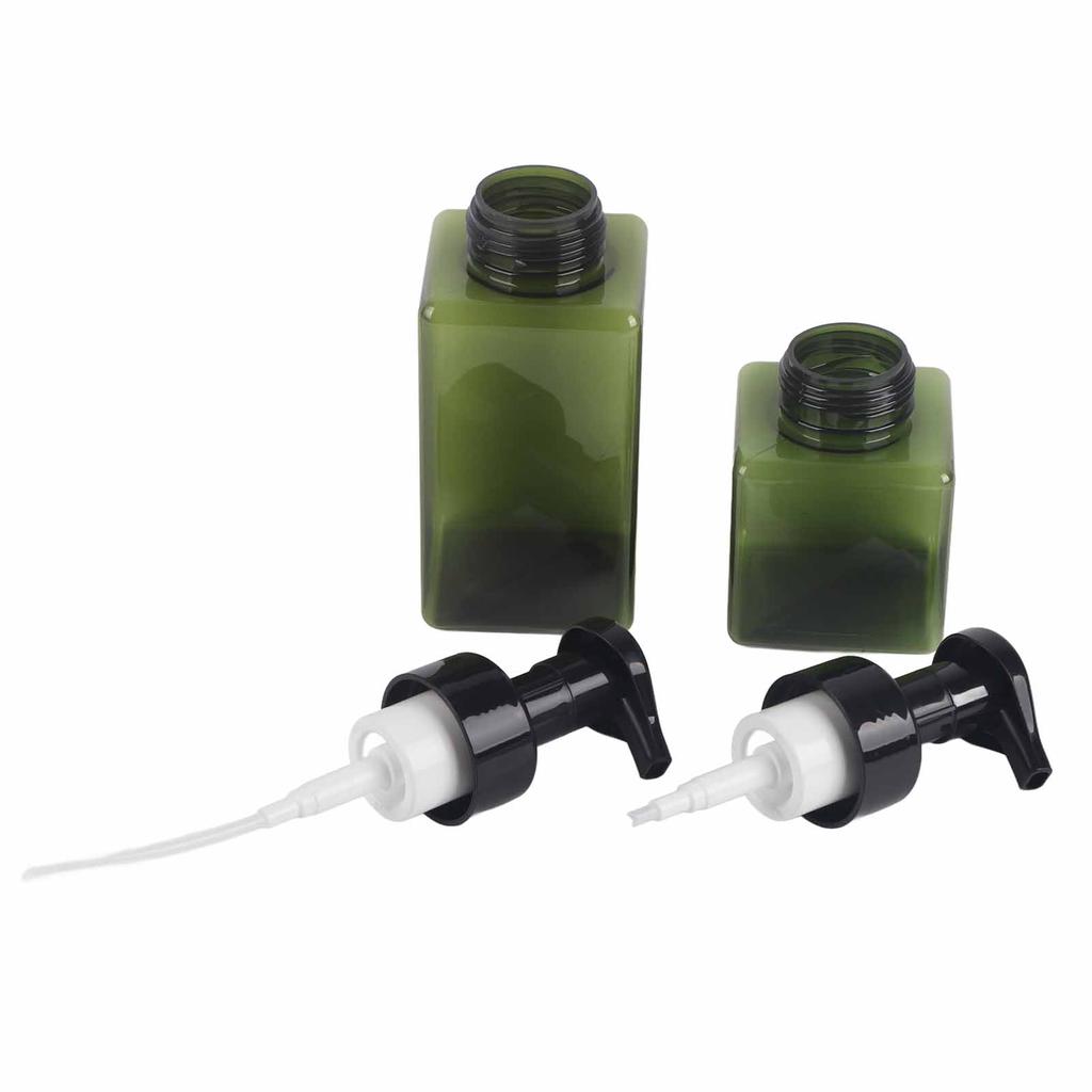 2Pcs Foaming Soap Dispenser 250ml+450ml Pump Bottle for Liquid Soap Shampoo Shower Gel