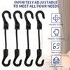 Heavy Duty Bungee Cords with Hooks Elastic Tie Down Straps for Car Roof Rack Motorcycle Luggage Cargo Net Camping Tent Rope