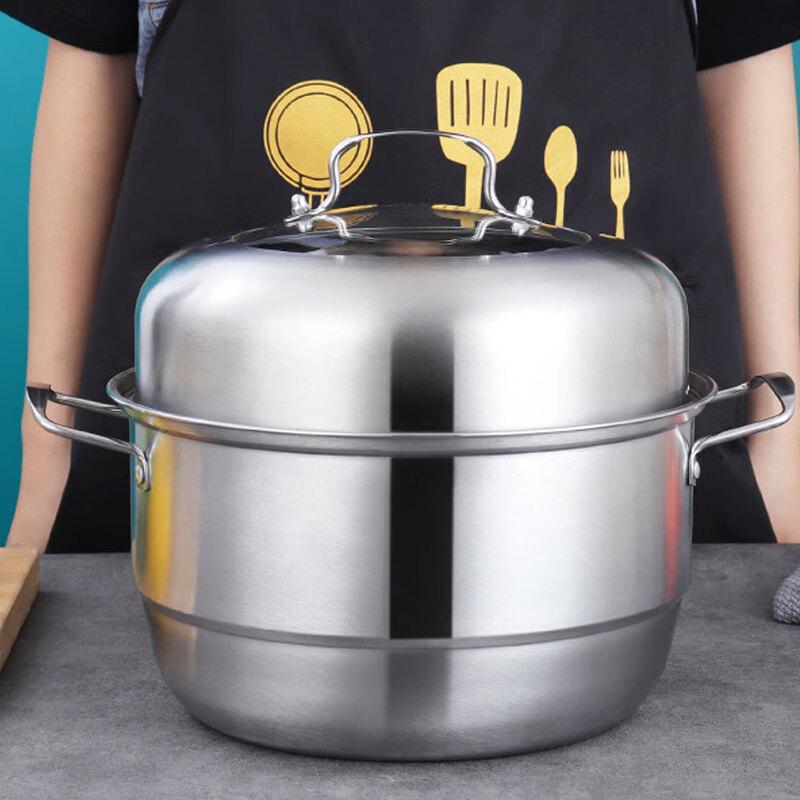 ZISIZ 32cm Panda Pot Stainless Steel Steamer