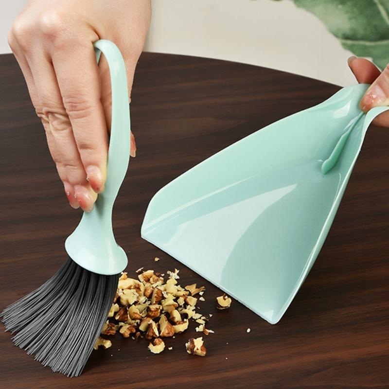 2 Pack Space Efficient Cleaning Set Not Slip Handle Dense Design For Desktop Small Districts Maintenance